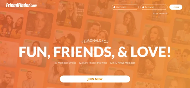 Screenshot FriendFinder.com