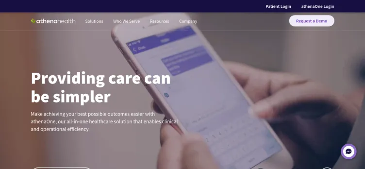 Screenshot athenahealth