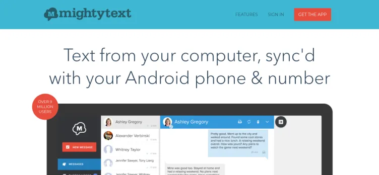 Screenshot MightyText