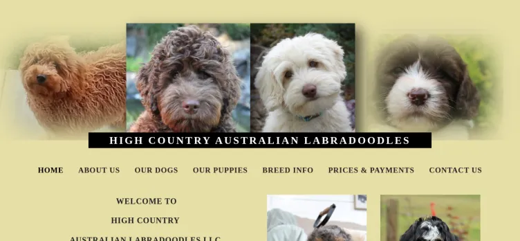 Screenshot HighCountryLabradoodles.com