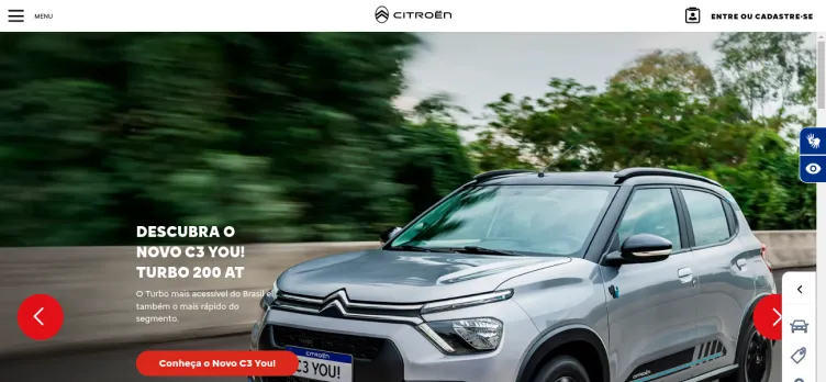 Screenshot Citroen.com.br