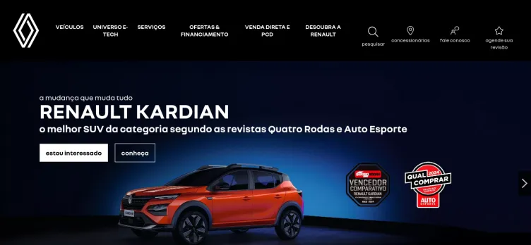 Screenshot Renault.com.br