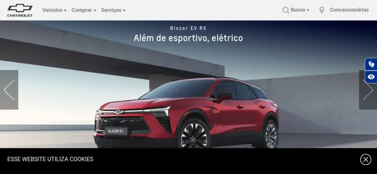 Screenshot Chevrolet.com.br