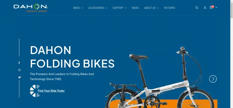 Screenshot Dahon.com