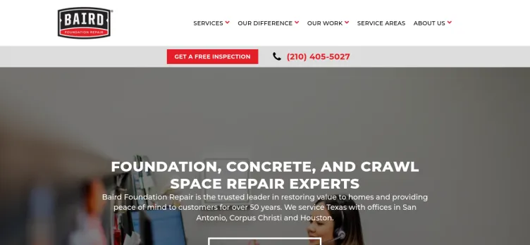 Screenshot Baird Foundation Repair