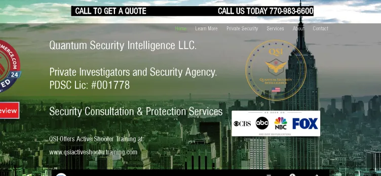 Screenshot QuantumSecurityIntelligence.com