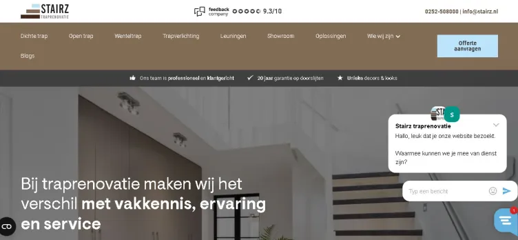 Screenshot Stairz.nl