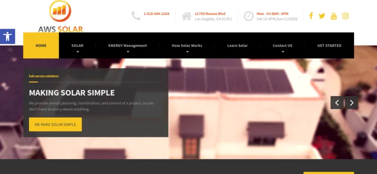 Screenshot AWS Solar