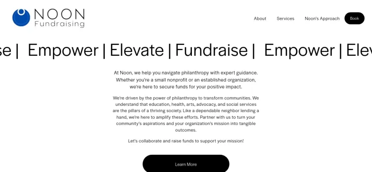 Screenshot Noon Fundraising