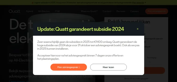 Screenshot Quatt.io