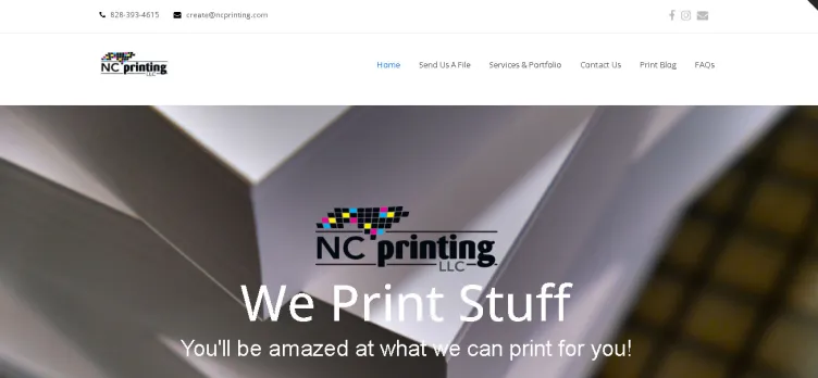 Screenshot NCPrinting.com