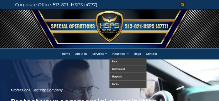 Screenshot HSPSProtects.com