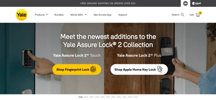 Screenshot Yale Home