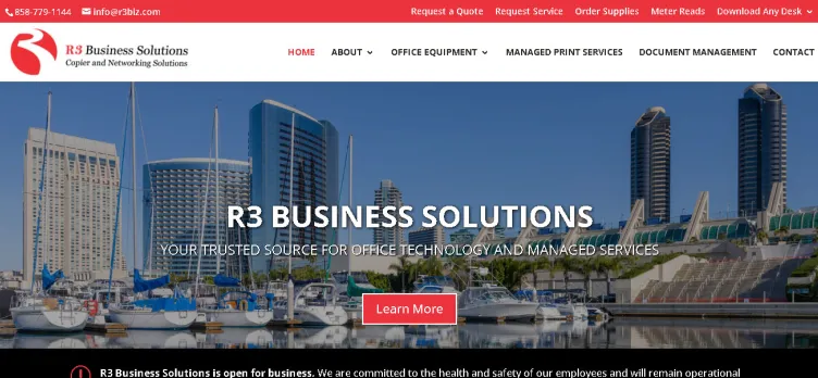 Screenshot R3Biz.com