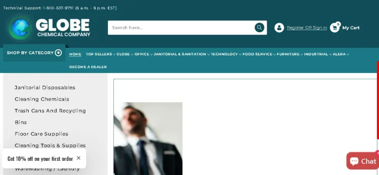 Screenshot GlobeChemicalCompany.com