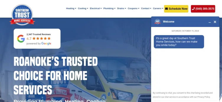 Screenshot Southern Trust Home Services