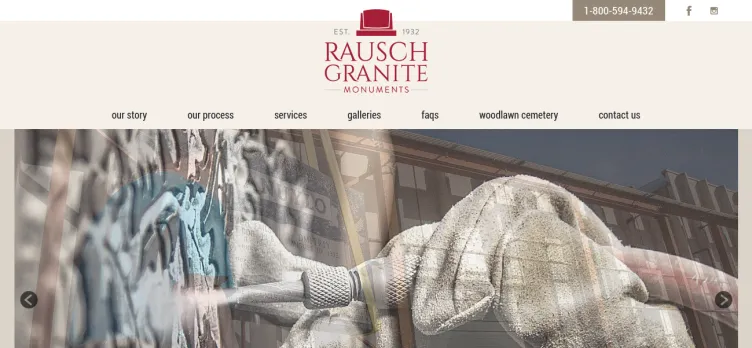 Screenshot Rausch Granite Monuments