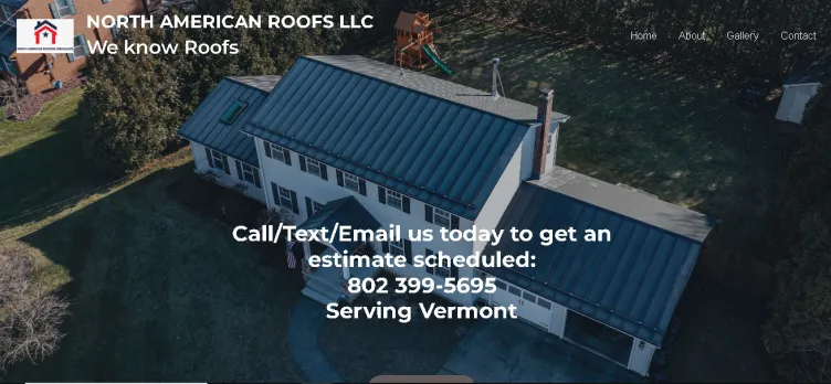 Screenshot NorthAmericanRoofs.com