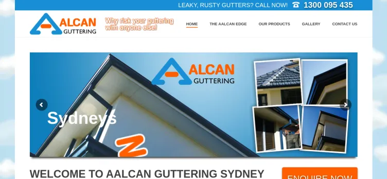 Screenshot Aalcan Guttering