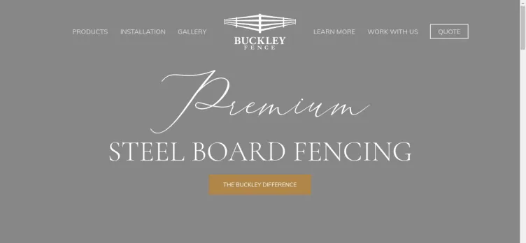 Screenshot BuckleyFence.com