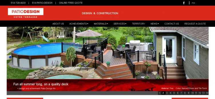 Screenshot PatioDesign.ca