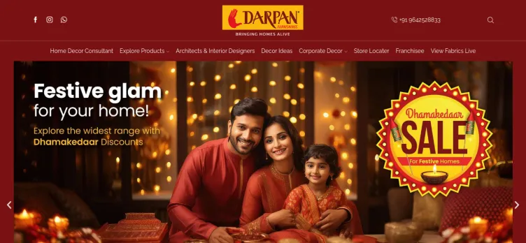 Screenshot Darpan Furnishings