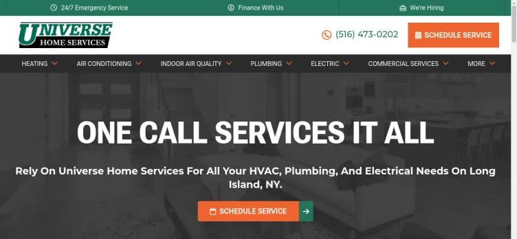 Screenshot Universe Home Services