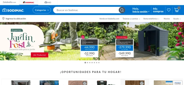 Screenshot Sodimac.falabella.com