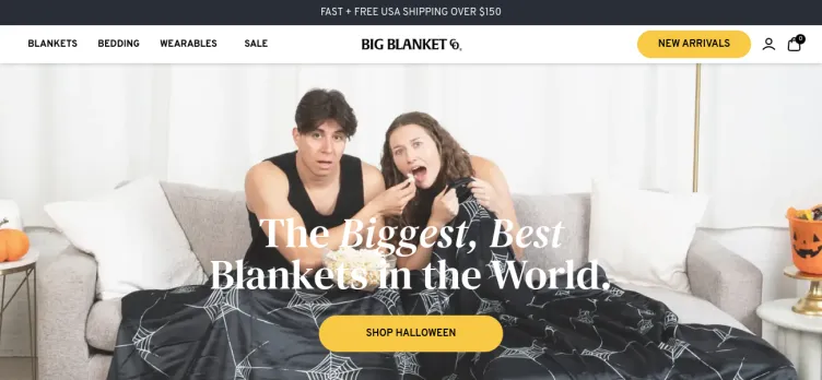 Screenshot BigBlanket.com