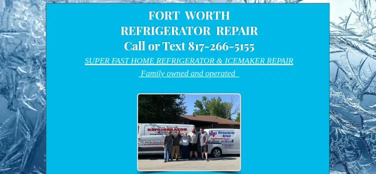 Screenshot FortWorthFridgeRepair.com