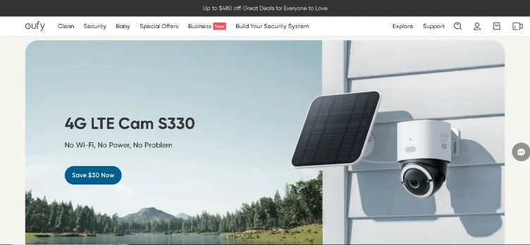 Screenshot Eufy.com