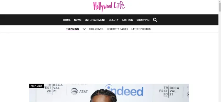 Screenshot Hollywood Life