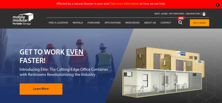 Screenshot MobileModularContainers.com