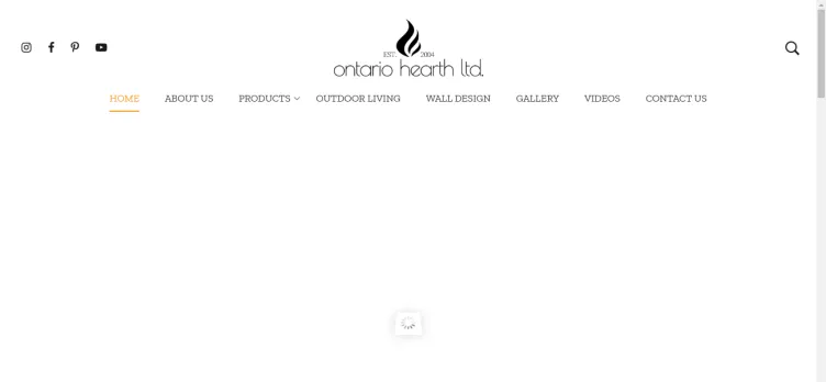 Screenshot OntarioHearth.com