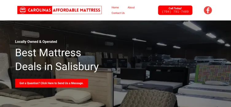 Screenshot Carolinas Affordable Mattress