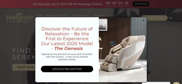 Screenshot Feel Good Massage Chairs