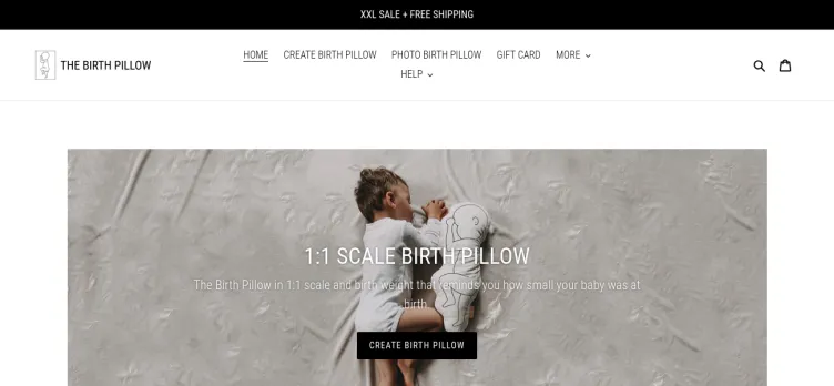 Screenshot thebirthpillow.com