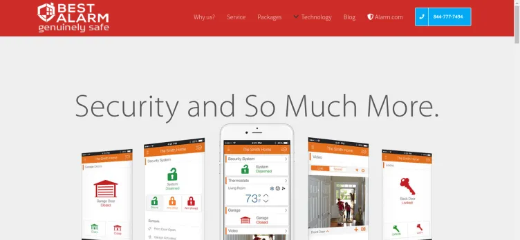 Screenshot Best Alarm Company