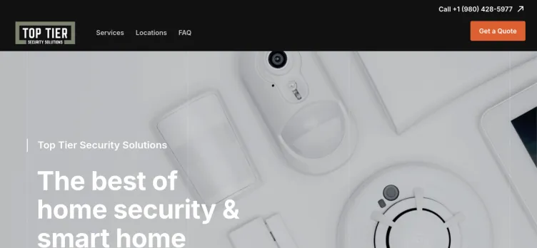 Screenshot Top Tier Security Solutions