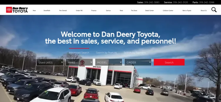 Screenshot Dan Deery Toyota