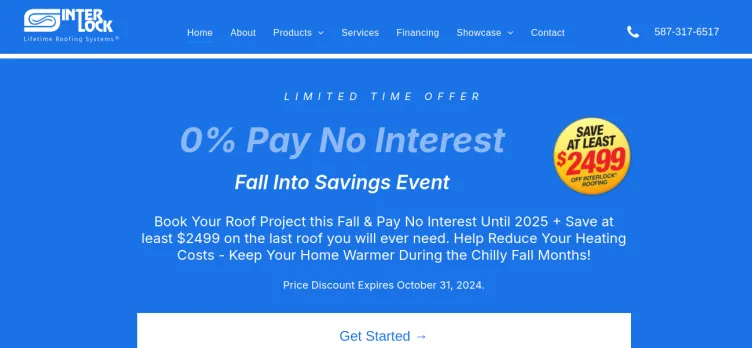 Screenshot AlbertaMetalRoofing.com