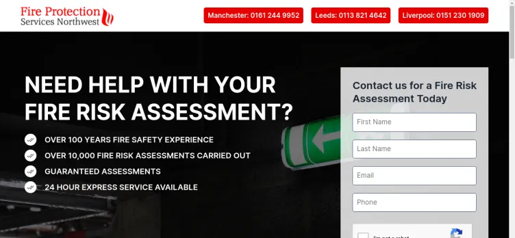 Screenshot Fire Risk Assessment