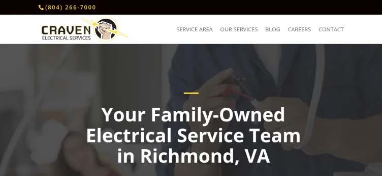 Screenshot Craven Electrical Services