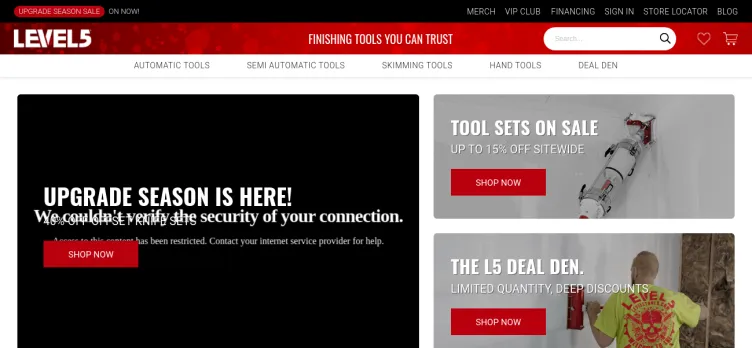 Screenshot Level5Tools.com