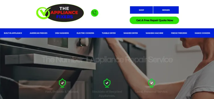 Screenshot TheApplianceFixers.co.uk