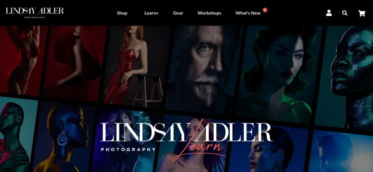 Screenshot LindsayAdlerPhotography.com