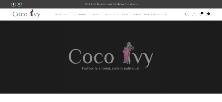 Screenshot Coco Ivy Lifestyle