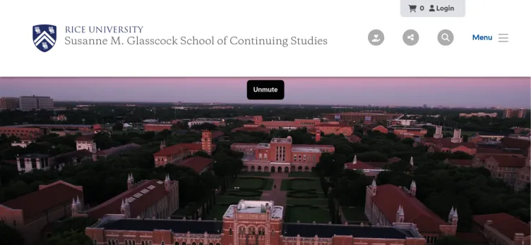 Screenshot Glasscock.Rice.edu