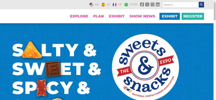 Screenshot SweetsAndSnacks.com