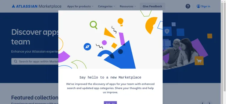 Screenshot Atlassian Marketplace